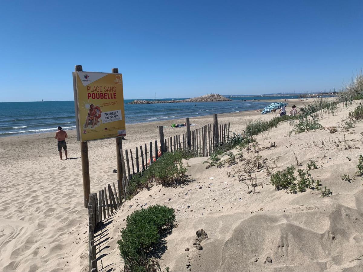 La Mer Et La Plage Au Bout Du Parc Appartement 4 Couchages Avec Jardin La Grande Motte Exteriör bild